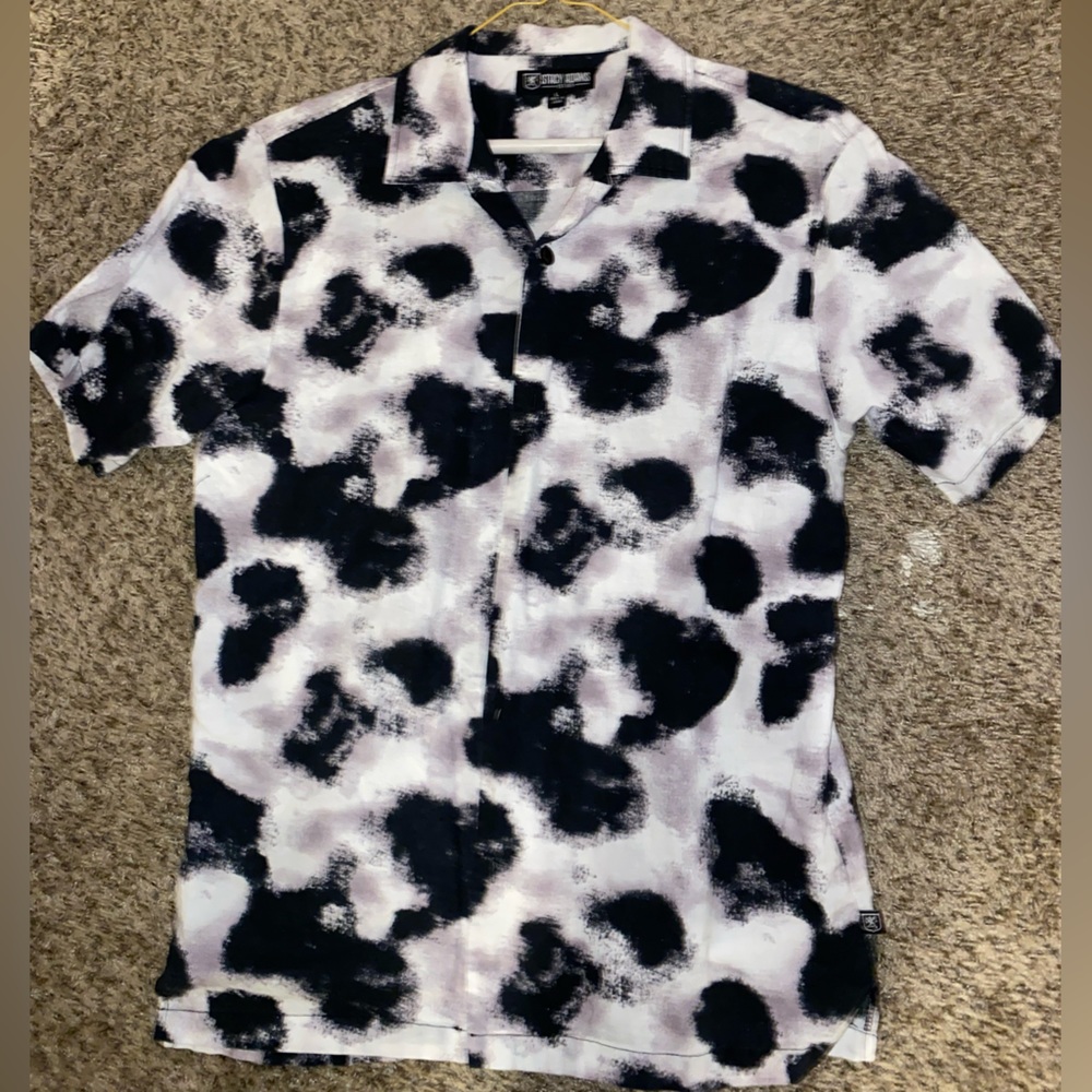 L - Stacy Adams Print Button Up